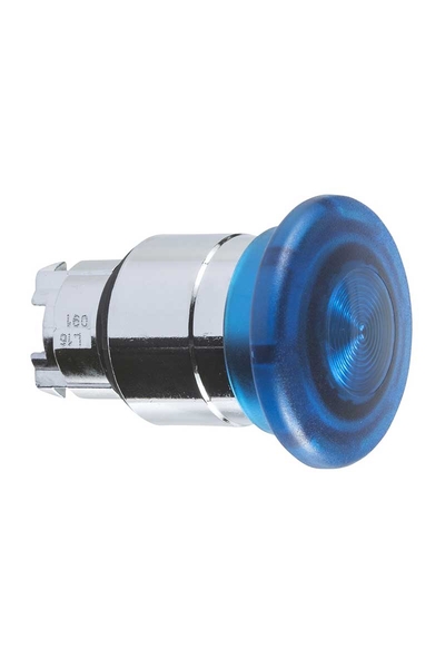 Schneider ZB4BW663 Entegre Led için 22mm Mavi 40mm Işıklı Basmalı Buton Başlığı