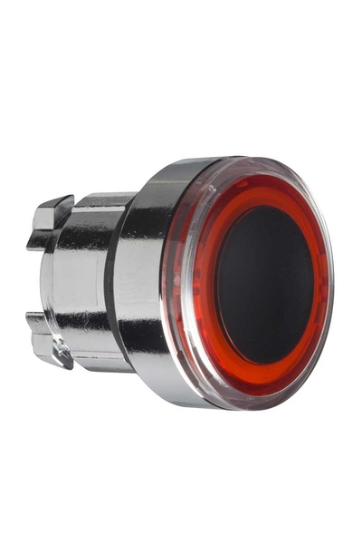Schneider ZB4BW943 Entegre Led için 22mm Yaylı Dönüşlü Kırmızı Sıva Altı Işıklı Basmalı Buton Başlığı