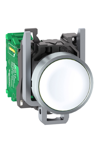 Schneider Electric - Schneider ZB4RTA1 22mm Metal Beyaz Başlıklı İletici Buton