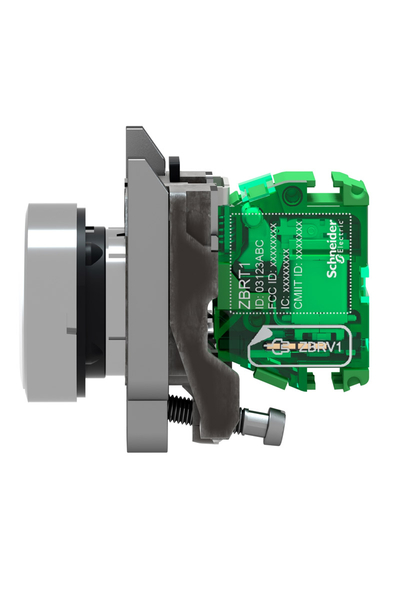 Schneider ZB4RTA1 22mm Metal Beyaz Başlıklı İletici Buton - Thumbnail