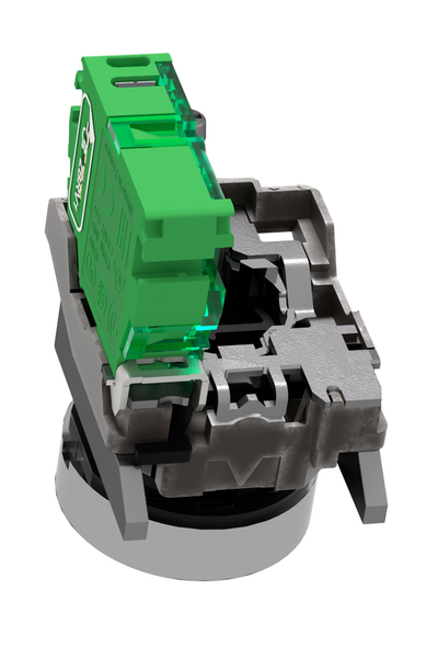 Schneider ZB4RTA3 22mm Metal Yeşil Başlıklı İletici Buton - Thumbnail