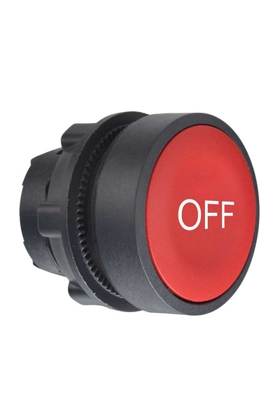 Schneider ZB5AA435 Yaylı Dönüş Off İşaretli Kırmızı Sıva Altı Basmalı Düğme Başlığı