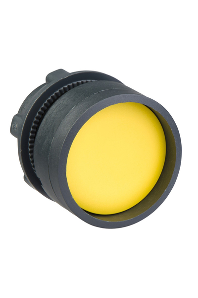 Schneider ZB5AA56 22mm Yaylı Dönüşlü Sarı Gömme Buton Başlığı