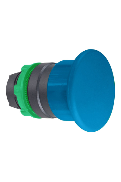 Schneider ZB5AC6 Yaylı Dönüş Mantar Basmalı Mavi Düğme Başlığı