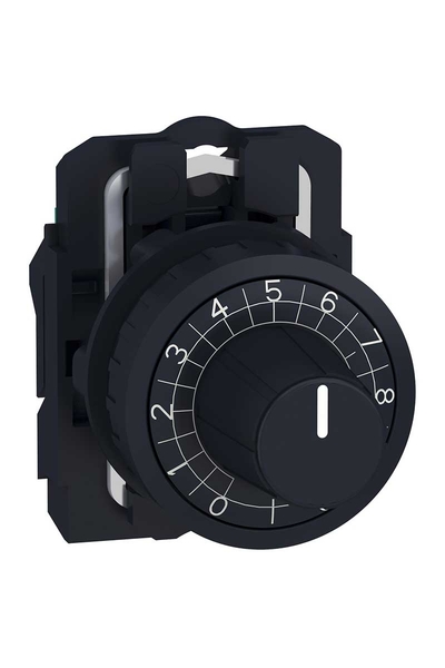 Schneider ZB5AD912 6mm mil Potansiyometre için 22mm Başlık ve Montaj Tabanı