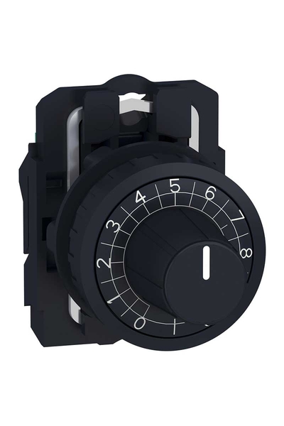 Schneider ZB5AD922 6.35mm mil Potansiyometre için 22mm Başlık ve Montaj Tabanı