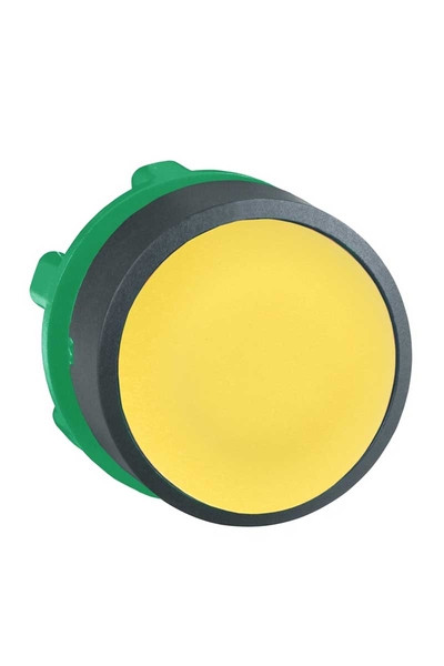 Schneider ZB5AH05 Sıva Altı İtmeli Basmalı Sarı Buton Başlığı