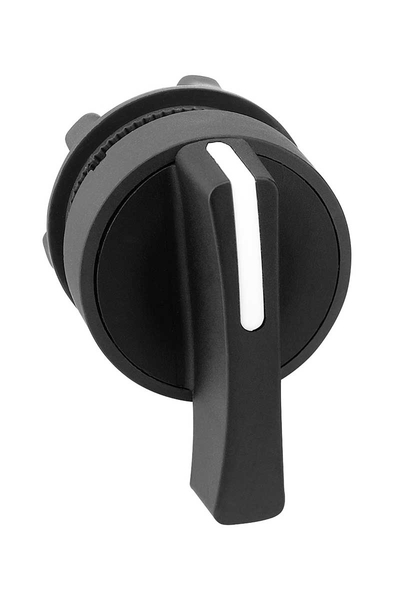 Schneider ZB5AJ3 3 Konumlu Sabit Siyah Mandal Buton Başlığı