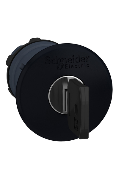 Schneider ZB5AS12 Siyah Basmalı Mandallı Buton Başlığı