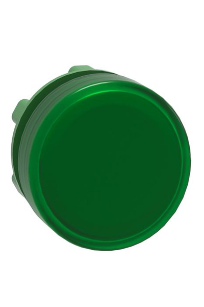 Schneider Electric - Schneider ZB5AV033 Entegre Led için 22mm Yeşil Düz Lensli Pilot Işığı Başlığı