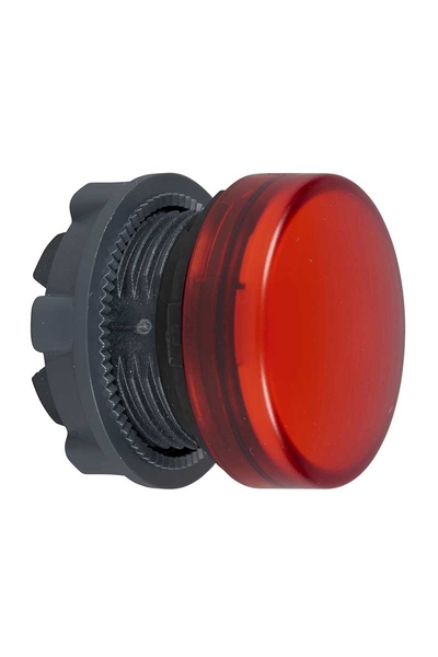 Schneider Electric - Schneider ZB5AV04 Ba9S Ampul için 22mm Düz Lensli Kırmızı Pilot Işığı