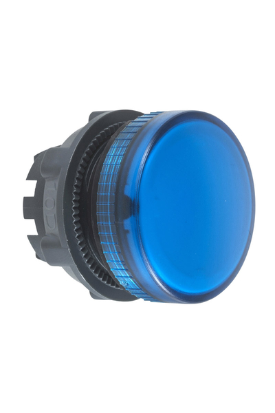 Schneider Electric - Schneider ZB5AV06 Ba9S Ampul için 22mm Düz Lensli Mavi Pilot Işığı