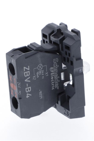 Schneider ZB5AVM4 230-240V Kırmızı Entegre Ledli Gövde/Işık Bloğu - Thumbnail