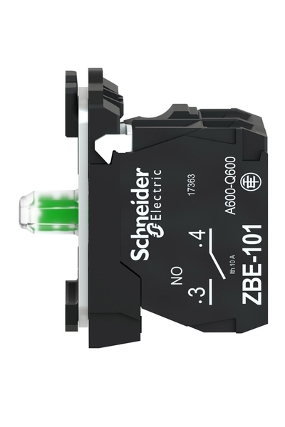 Schneider ZB5AW0B11 24V 1NA Entegre Ledli Gövde Sabitleme Bilezikli Beyaz Işık Bloğu - Thumbnail