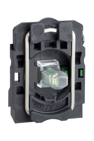 Schneider ZB5AW0G11 110-120V 1NA Entegre Ledli Gövde Sabitleme Bilezikli Beyaz Işık Bloğu