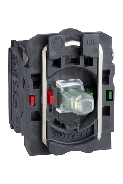 Schneider ZB5AW0G15 110-120V 1NA+1NK Entegre Ledli Gövde Sabitleme Bilezikli Beyaz Işık Bloğu