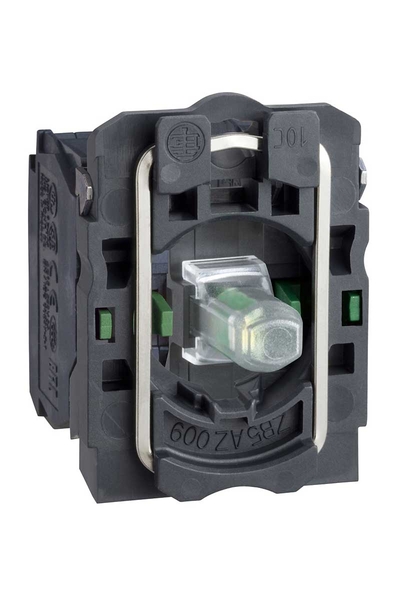 Schneider ZB5AW0M13 230-240V 2NA Entegre Ledli Gövde Sabitleme Bilezikli Beyaz Işık Bloğu