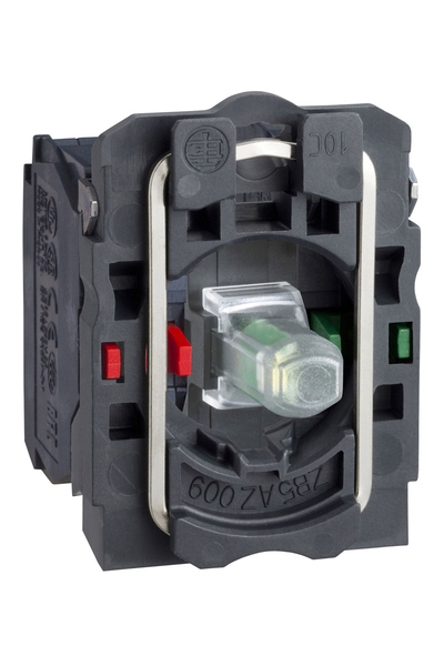 Schneider ZB5AW0M15 230-240V 1NA+1NK Entegre Ledli Gövde Sabitleme Bilezikli Beyaz Işık Bloğu