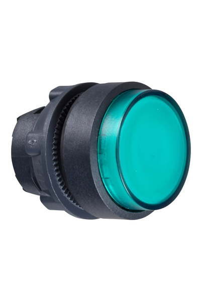 Schneider ZB5AW13 22mm Yeşil Yaylı Dönüşlü Çıkık Işıklı Buton Başlığı