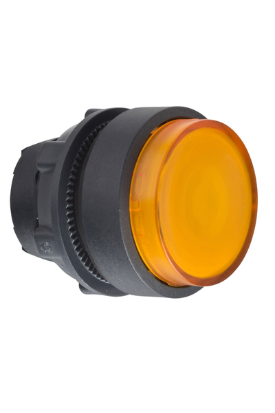 Schneider ZB5AW15 22mm Turuncu Yaylı Dönüşlü Çıkık Işıklı Buton Başlığı