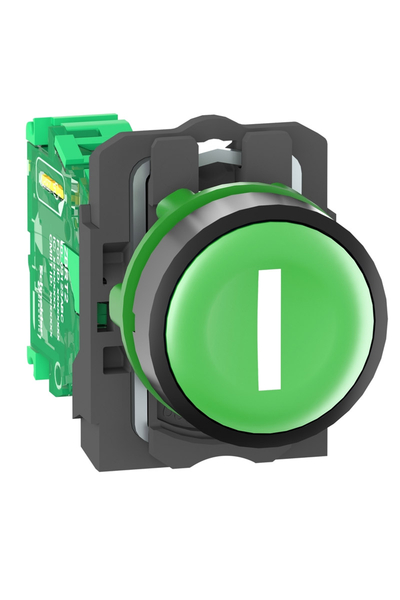 Schneider Electric - Schneider ZB5RTA331 22mm Plastik I İşaretli Yeşil Başlıklı İletici Buton