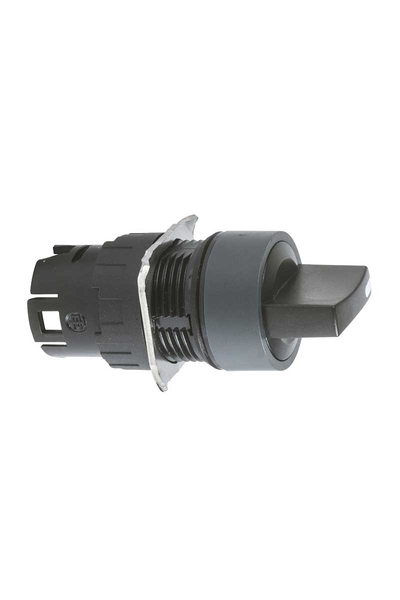 Schneider ZB6AD27 3 Konumlu Yaylı Dönüşlü Siyah Mandal Buton Başlığı
