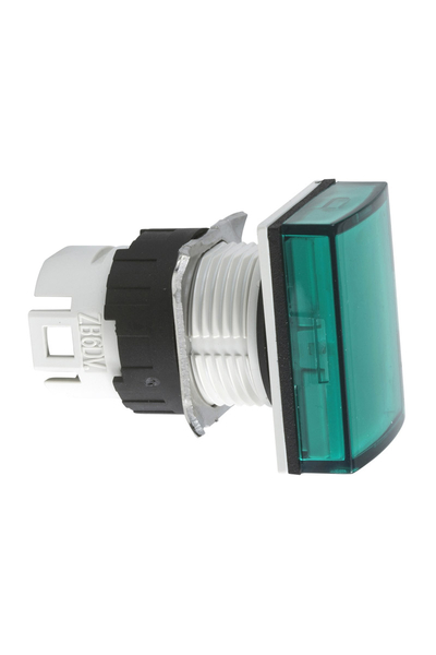 Schneider Electric - Schneider ZB6DV3 Entegre Led için 16mm Dikdörtgen Yeşil Pilot Işığı Başlığı