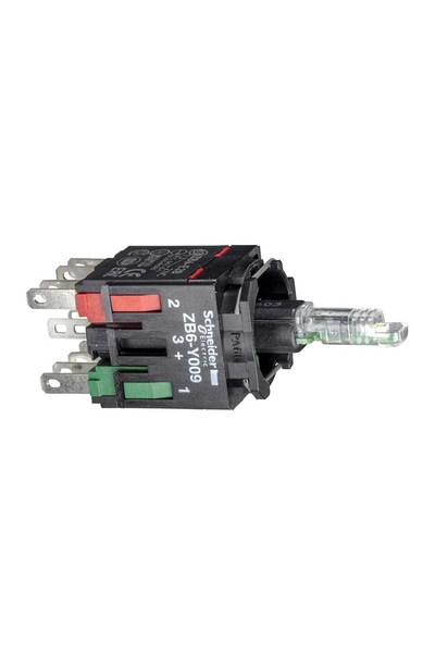 Schneider ZB6ZB51B 12-24V 1NA Entegre Ledli Gövde Sabitleme Bilezikli Sarı Işık Bloğu
