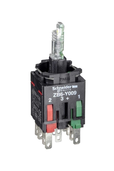 Schneider ZB6ZB65B 12-24V 1NA+1NK Entegre Ledli Gövde Sabitleme Bilezikli Mavi Işık Bloğu