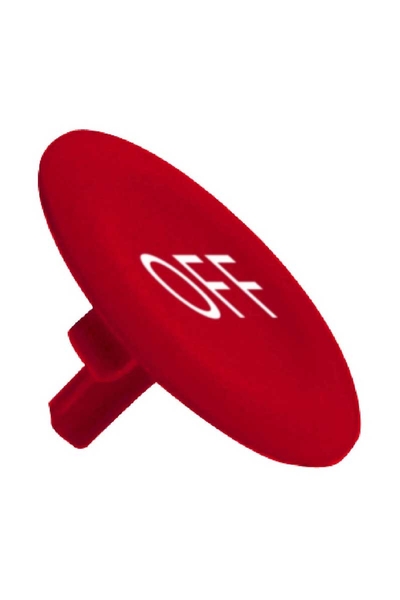 Schneider ZBA435 22mm Yuvarlak Basmalı Buton için Off İşaretli Kırmızı Başlık