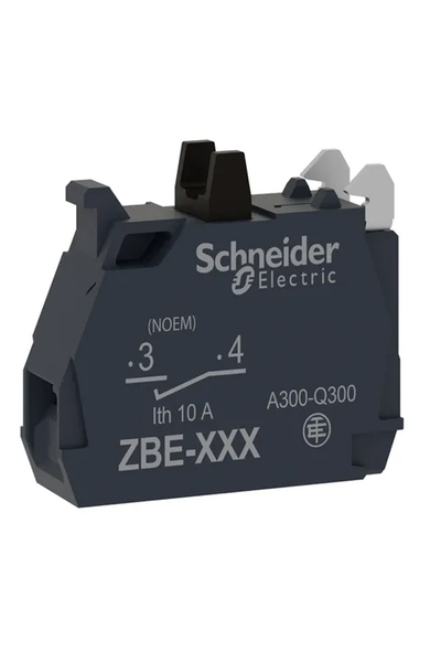 Schneider ZBE201 1NK 22mm Buton için Erken Devre Açan Tek Kontak Bloğu