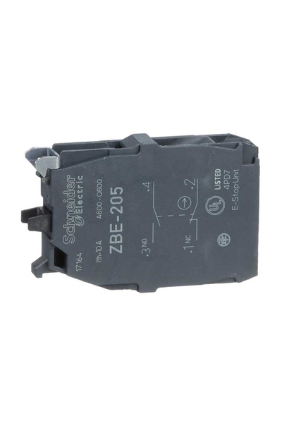 Schneider ZBE205 22mm Başlık için 1NA+1NK Çift Kontak Bloğu