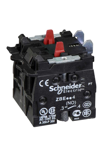 Schneider ZBE504 2NK Vida Kelepçe Terminali için Çift Kontak Bloğu