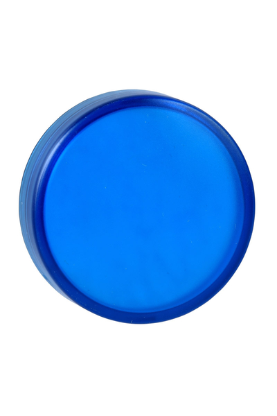 Schneider ZBV016 22mm Ba9S Ampullü Dairesel Pilot Işığı için Mavi Düz Lens