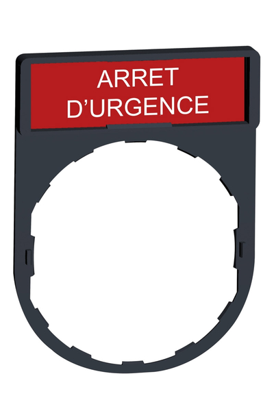 Schneider Electric - Schneider ZBY2130 30x40mm Arret D'Urgence İşaretli Etiket Tutucu Schneider Electric - Schneider ZBY2130 30x40mm Arret D'Urgence İşaretli Etiket Tutucu