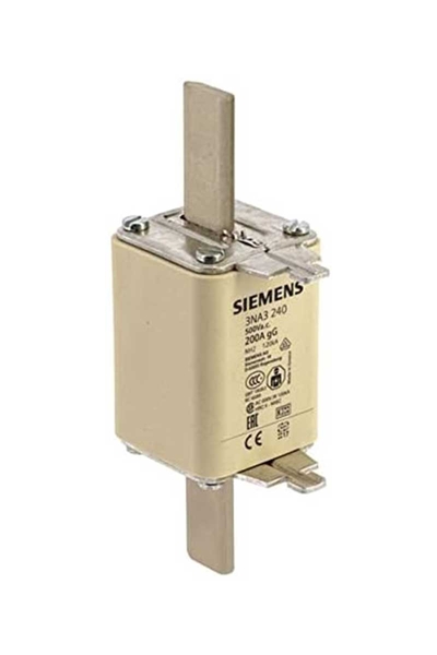 Siemens - Siemens 3NA3240 200A Boy 2 47,2mm Bıçaklı Sıgota Buşonu