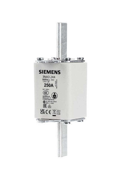 Siemens - Siemens 3NA3244 250A Boy 2 17,2mm Bıçaklı Sigorta Buşonu