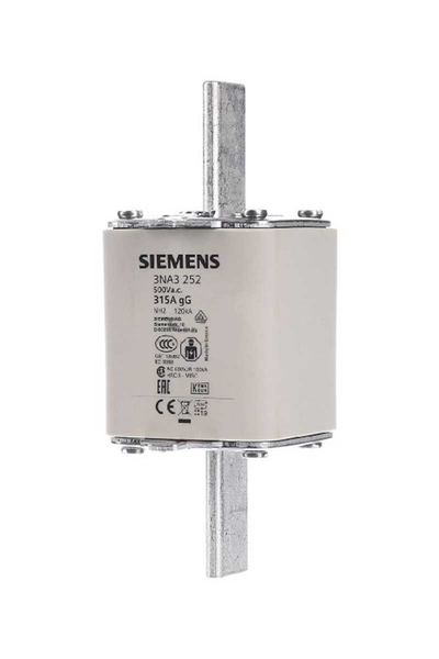 Siemens - Siemens 3NA3252 315A Boy 2 57,8mm Bıçaklı Sigorta Buşonu