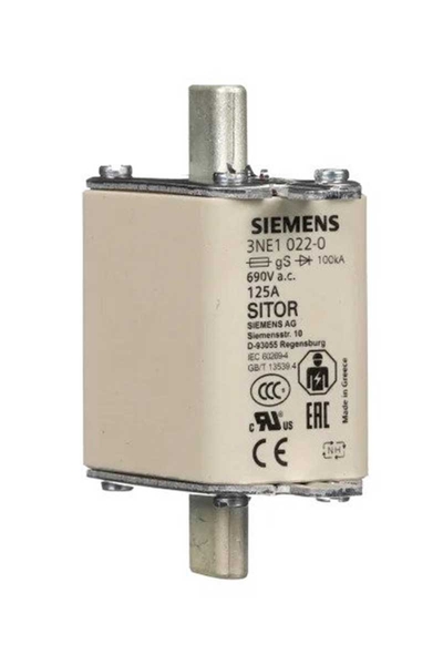 Siemens 3NE1022-0 00 Boy 125A Sitor Hızlı Sigorta