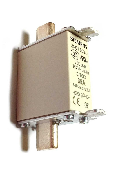 Siemens - Siemens 3NE1803-0 690V AC 35A Boy 000 Sitor Hızlı Sigorta Buşonu