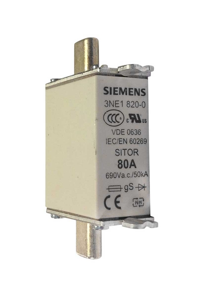 Siemens - Siemens 3NE1820-0 690V AC 80A 000 Boy Sitor Hızlı Sigorta Buşonu