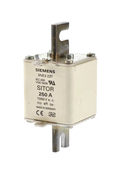Siemens - Siemens 3NE3227 1000V AC 250A Boy 1 Sitor Hızlı Sigorta Buşonu