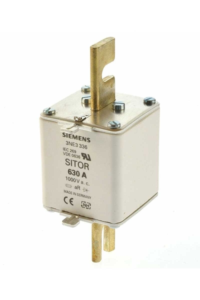 Siemens - Siemens 3NE3336 1000V AC 630A Boy 3 Sitor Hızlı Sigorta Buşonu