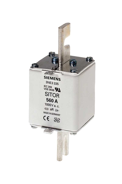 Siemens - Siemens 3NE3338-8 800V AC 800A Boy 3 Sitor Bıçaklı Hızlı Sigorta Buşonu