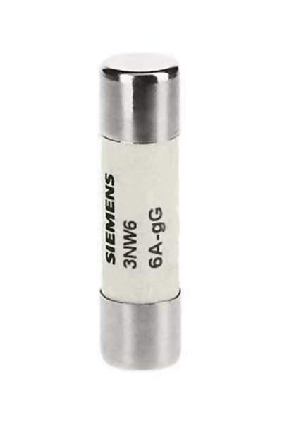 Siemens 3NW6001-1 10x38mm 6A Silindirik Sigorta Siemens 3NW6001-1 10x38mm 6A Silindirik Sigorta