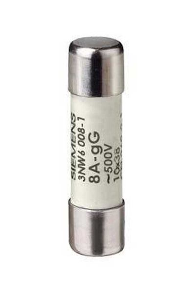 Siemens 3NW6008-1 8A 10x38mm Silindirik Kartuş Sigorta Siemens 3NW6008-1 8A 10x38mm Silindirik Kartuş Sigorta