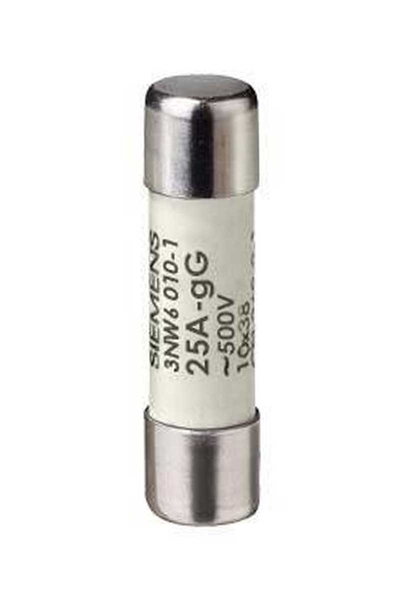 Siemens 3NW6010-1 25A 10x38mm Silindirik Kartuş Sigorta Siemens 3NW6010-1 25A 10x38mm Silindirik Kartuş Sigorta