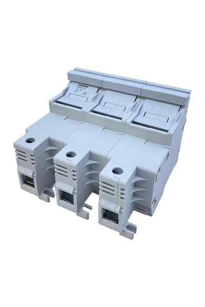 Siemens 3NW7231 100A 22x58mm 3 Kutuplu Silindirik Kartuş Sigorta Yuvası Siemens 3NW7231 100A 22x58mm 3 Kutuplu Silindirik Kartuş Sigorta Yuvası
