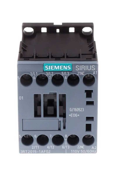 Siemens 3RT2015-1AF02 110V AC 3kW 7a 1NC Sirius Kontaktör