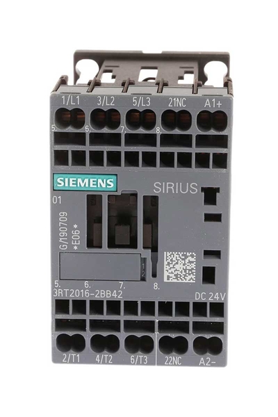 Siemens 3RT2016-2BB42 24V DC 4kW 9A 1NC Sirius Kontaktör